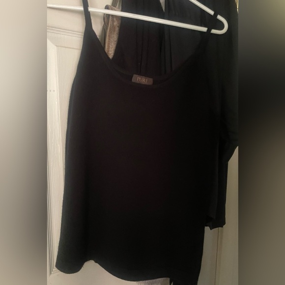 Beautiful Pure Cashmere Black Cami NWOT Size 14 L/XL - Picture 2 of 7